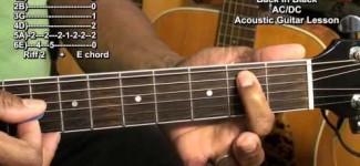 BACK IN BLACK AC/DC Acoustic Guitar Lesson Tutorial EricBlackmonMusicHD