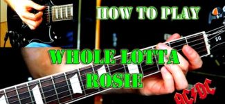 How to play Whole Lotta Rosie by AC/DC – Guitar Lesson